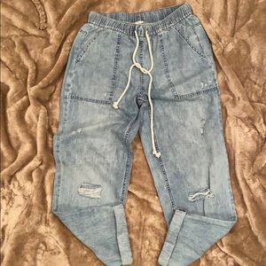 AE Aerie Drawstring denim pant